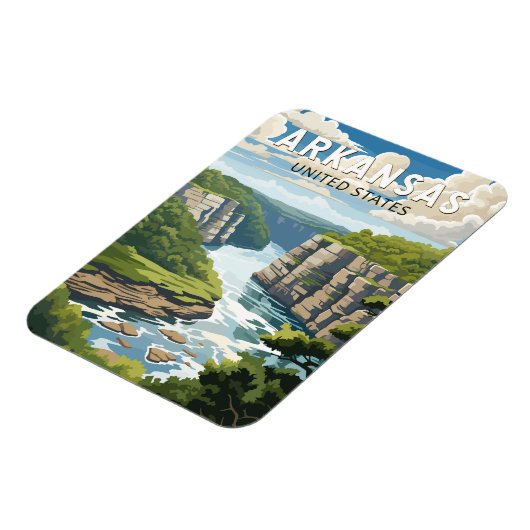 Arkansas Travel Art Vintage Magneet (Linkerzijde)