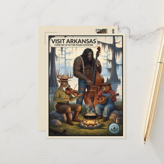 Arkansas Travel  Briefkaart (Voorkant / Achterkant in situ)