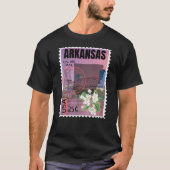Arkansas US Postzegel met Apple Blossom en L T-shirt (Voorkant)