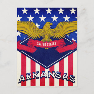 Arkansas USA Flag Briefkaart