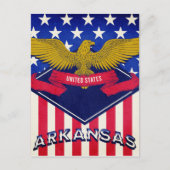 Arkansas USA Flag Briefkaart (Voorkant)