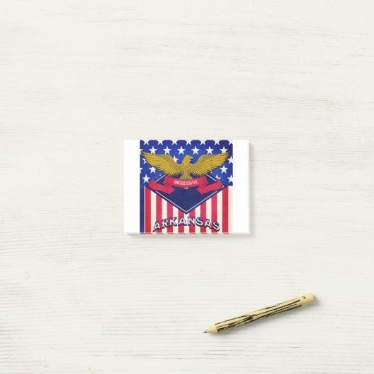 Arkansas USA Flag Post-it® Notes (Op bureau)
