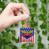 Arkansas USA Flag Sleutelhanger (Hand)