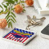 Arkansas USA Flag Sleutelhanger (Zijkant)