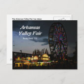 Arkansas Valley Fair at Night Postcard Briefkaart (Voorkant / Achterkant)
