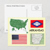 Arkansas, Verenigde Staten Briefkaart (Voorkant / Achterkant)