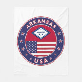 Arkansas, Verenigde Staten Fleece Deken (Voorkant)