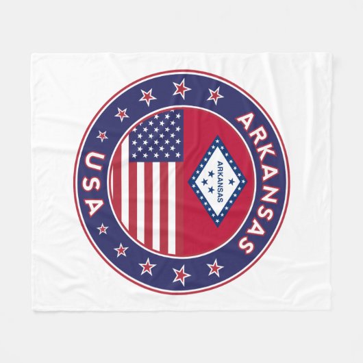 Arkansas, Verenigde Staten Fleece Deken (Voorkant (Horizontaal))