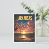 Arkansas Verenigde Staten  Illustratie Reizen Briefkaart (Staand voorkant)