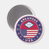 Arkansas, Verenigde Staten Magneet (Voorkant / Achterkant)