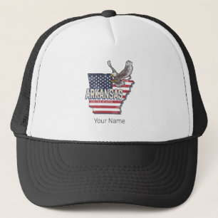 Arkansas Verenigde Staten Retro Kaart  Verenigde S Trucker Pet