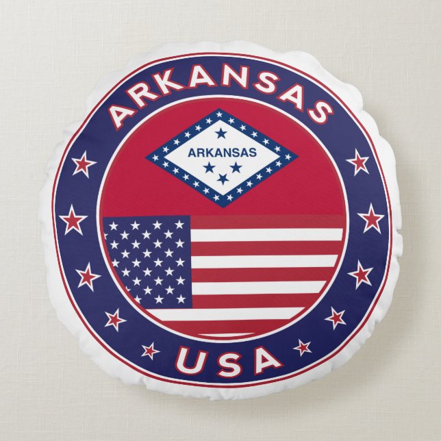 Arkansas, Verenigde Staten Rond Kussen (Voorkant)