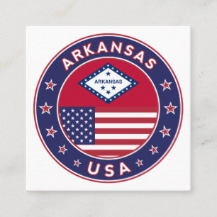 Arkansas, Verenigde Staten Vierkante Visitekaartje