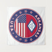 Arkansas, Verenigde Staten Wandkleed (Voorkant (horizontaal))