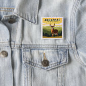 Arkansas Vierkante Button 5,1 Cm (In situ)