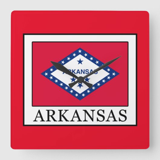 Arkansas Vierkante Klok (Voorkant)