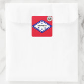 Arkansas Vierkante Sticker (Tas)