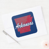 Arkansas Vierkante Sticker (Envelop)