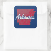 Arkansas Vierkante Sticker (Tas)