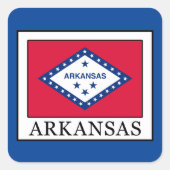 Arkansas Vierkante Sticker (Voorkant)
