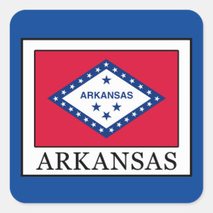 Arkansas Vierkante Sticker
