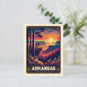 Arkansas | Vintage van patriottische spirit Briefkaart (Staand voorkant)