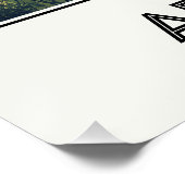 Arkansas-vintage, wilde natuur en waterval perfect poster (Hoek)