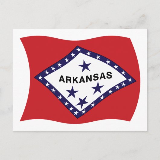 Arkansas Vlag Ansichtkaart Briefkaart (Voorkant)
