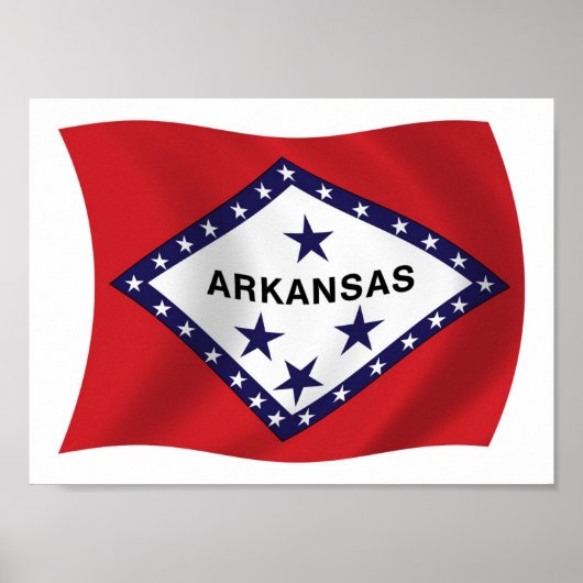 Arkansas Vlag Poster Afdruk (Voorkant)