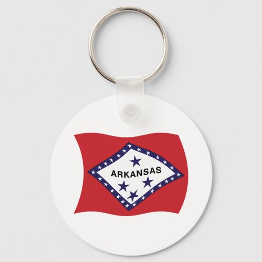 Arkansas Vlag Sleutelhanger (Voorkant)