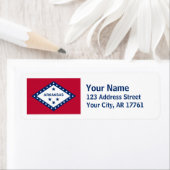 Arkansas Vlag Terugkeer Adres Labels (Insitu)