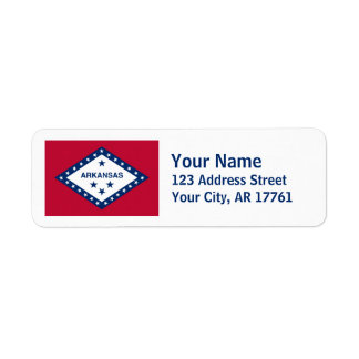 Arkansas Vlag Terugkeer Adres Labels