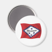 Arkansas Vlagmagneet Magneet (Voorkant / Achterkant)
