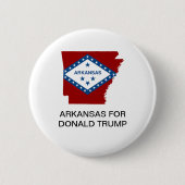 ARKANSAS VOOR DONALD TRUMP 2020-BUTTON RONDE BUTTON 5,7 CM (Voorkant)