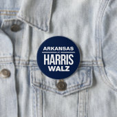 Arkansas voor Harris Walz Ronde Button 7,6 Cm (In situ)