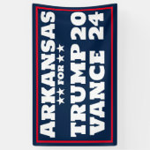 Arkansas voor Trump Vance 2024 Banner (Verticaal)
