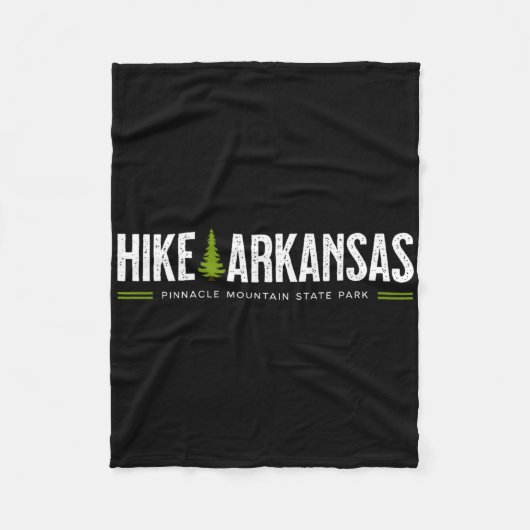 Arkansas Wandel Pinnacle Mountain State Park Retro Fleece Deken (Voorkant)