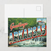 Arkansas Watervalbos Briefkaart (Voorkant / Achterkant)
