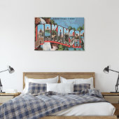 Arkansas (watervalscène) — grote letterscènes canvas afdruk (Insitu (Slaapkamer))