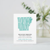 ARKANSAS We hebben het nieuwe adres Nieuw startpun Briefkaart (Staand voorkant)