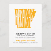 ARKANSAS We hebben het nieuwe adres Nieuw startpun Briefkaart (Voorkant)
