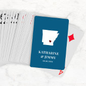 Arkansas Wedding Favor Deck of Cards, State Map Pokerkaarten