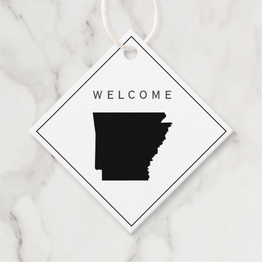 Arkansas welkomsttas cadeau Labels voor bruiloft w (Voorkant)