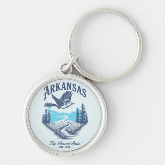 Arkansas – Wild and Beautiful Sleutelhanger (Voorkant)