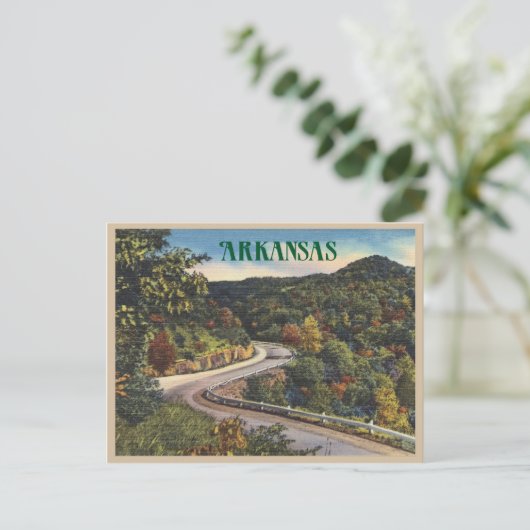  Arkansas Winding Road in Autumn Briefkaart (Staand voorkant)