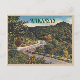  Arkansas Winding Road in Autumn Briefkaart