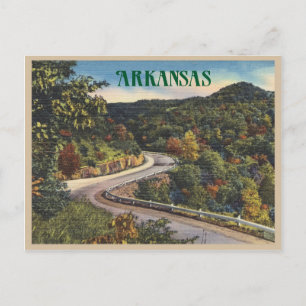 Arkansas Winding Road in Autumn Briefkaart