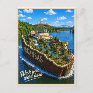 Arkansas Wish You Were Here State Serie Briefkaart