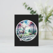 Arkansas, witstaarthert, Postcrossing Briefkaart (Staand voorkant)