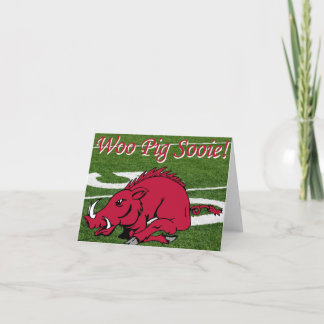 Arkansas Woo Pig Sooie Note Card Notitiekaartje